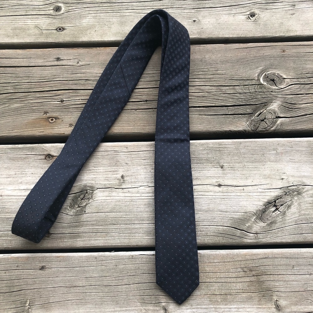Silk Blend Skinny Tie